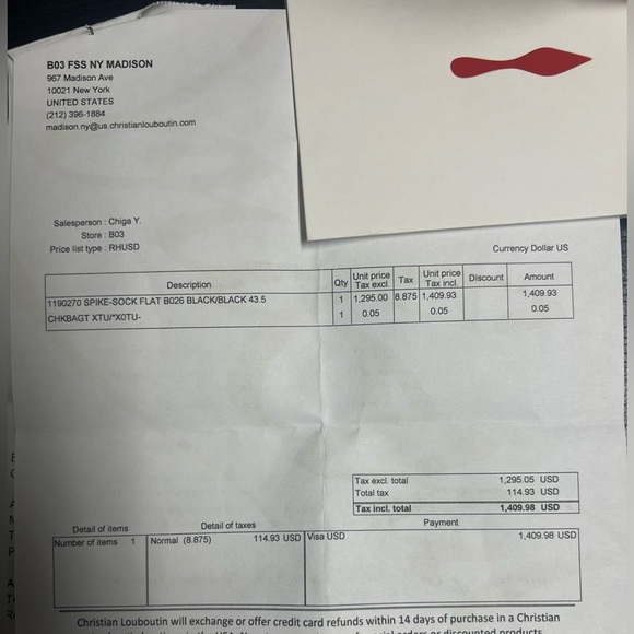 Christian Louboutin spike sock low top sneakers - Picture 5 of 7